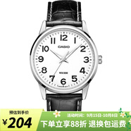 卡西歐手表男 大表盤(pán)休閑簡(jiǎn)約指針?lè )浪搸虅?wù)石英男表 MTP-1303L-7B