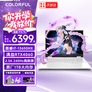 七彩虹隱星P16 TA 24款16英寸大屏 黑神話(huà)悟空 游戲本筆記本電腦電競本學(xué)生設計剪輯專(zhuān)業(yè)電腦AI i7-13650HX+RTX4060 16G/1T固態(tài) 霧嶼白