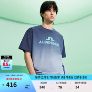 金林德伯格（J.Lindeberg） JLINDEBERG金林德伯格25男士舒適棉質(zhì)寬松圓領(lǐng)短袖T恤