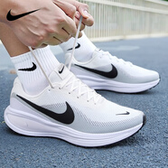 耐克（NIKE）男鞋 2025新款秋季慢跑鞋輕便網(wǎng)面透氣健步鞋休閑運動(dòng)跑步鞋 REVOLUTION 8-黑白/建議拍大半碼 40