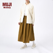 無印良品 MUJI 女式 尼龍 褶裙 BE00CC2A 半身裙 棕色 M-L