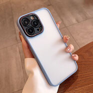 LZL蘋(píng)果15手機(jī)殼金屬鏡頭iphone14promax全包防摔16pro磨砂磁吸外殼1 遠(yuǎn)峰藍(lán)金屬鏡頭肌膚磨砂不 iPhone16
