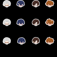 bilibili嗶哩嗶哩 未定事件簿四周年紀念盲盒系列透卡&照片貼紙&徽章&發(fā)圈 角色頭繩（單抽 隨機發(fā)） 200天內發(fā)貨，40mm