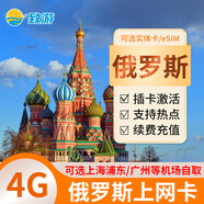 俄羅斯電話卡4G高速上網(wǎng)流量手機(jī)卡莫斯科旅游商務(wù)海員可選eSIM卡 10天（總量5GB高速）