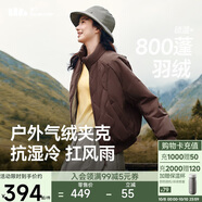 蕉下（beneunder）氣絨外套女夾克保暖中暖可機(jī)洗戶外棉服CL004秋巖棕M