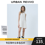 UR2025夏季新款女裝法式多系帶無(wú)袖連衣裙UYY750053 本白 (袖口偏大) S