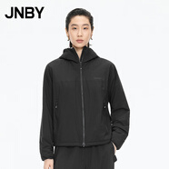 JNBY【商場(chǎng)同款】25秋新品棉衣H型連帽長(cháng)袖5P9B10390 001/本黑 XS