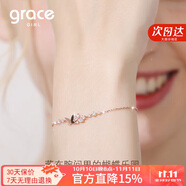 Grace Girl蝴蝶手鏈女玫瑰金小眾銀首飾個性簡約系七夕情人節(jié)生日禮物送女友