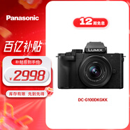 松下G100DK （Panasonic）微單相機   數(shù)碼相機 vlog相機 微單套機12-32mm 4K視頻 專業(yè)收音 柔膚自拍
