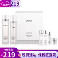 歐蕙（OHUI）套裝歐惠時(shí)光菁純水乳套盒海洋水庫逆時(shí)空塑顏修護(hù)水乳禮盒抗皺 歐惠晶致瑩白水乳6件套