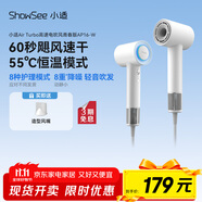 小適（showsee）高速電吹風機/家用風筒/高濃度負離子護發(fā)/大風力速干降噪/無刷電機 青春版 AP16-W 女生七夕禮物