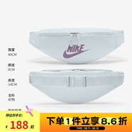 NIKE男包女包 單肩包運(yùn)動(dòng)潮流時(shí)尚戶(hù)外休閑斜挎包胸包 淺藍(lán)灰 DB0490-474 腰包