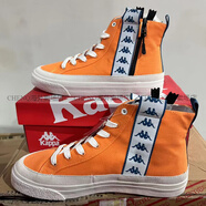 卡帕（Kappa）潮品情侶男女板鞋帆布鞋新款|K0AW5CC47官方正品 南瓜桔_韓國白-759 35