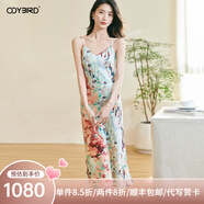 歐迪鳥2025夏季新款優(yōu)雅氣質(zhì)印花吊帶裙修身無袖搭配連衣裙女 花色 S