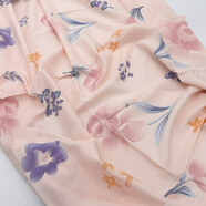 MDNG布料棉綢布親膚綿綢面料睡衣服裝印花布人棉碎布頭處理 古樸典雅-粉/1米價(jià)