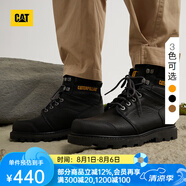 CAT卡特工裝靴馬丁靴男鞋男士休閑工鞋經(jīng)典牛皮面防滑工裝靴 黑色 44