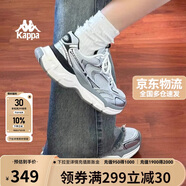 卡帕（Kappa）女鞋增高老爹鞋子女夏季透氣網(wǎng)面鞋休閑運動慢跑鞋 奧運灰 36