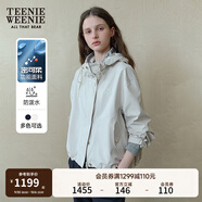 Teenie Weenie小熊女裝防潑水外套2025年秋季新款通勤寬松輕薄夾克 象牙白 L