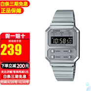 卡西歐（CASIO）吃豆人PAC-MAN限量款復(fù)古經(jīng)典方塊手表送男友 A100WE-7B