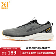 361度男鞋運動鞋秋季新款361度男輕速跑鞋 石墨灰/曜石黑 42