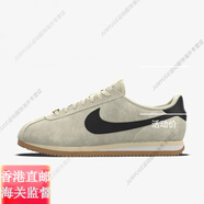 耐克（NIKE）正品  Cortez Unlocked阿甘鞋 男女情侶定制休閑鞋官方旗艦正品 椰奶 翻毛皮 35.5