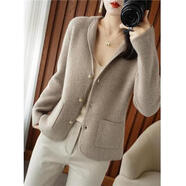 AEMAPE2025秋冬新款短款開(kāi)衫外套毛衣女加厚針織衫時(shí)尚減齡顯瘦外搭上衣 本紫色 2XL 【建議130-145斤】