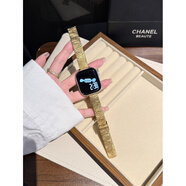 君禾雅適用蘋(píng)果手表s10代iwatch百達翡麗波浪紋表帶applewatch9se表帶 (金色)百達翡麗波浪紋 iWatch1\2\3代【42mm】