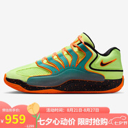 耐克NIKE男子籃球鞋 KD18 運動鞋HV1994-301綠黃41