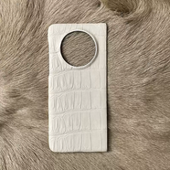 GUIG特價(jià)現貨適用華為matex6手機殼鱷魚(yú)皮真皮X5典藏版小眾高定真皮手工定制X3手機保護套個(gè)性商務(wù)高檔 matex5-奶白色鱷魚(yú)皮 華為其他型號