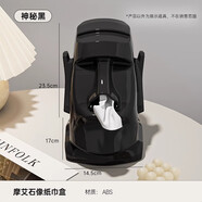 拓思曼耳機(jī)架頭戴式電腦耳機(jī)創(chuàng)意托架適用于索尼漫步者西伯利亞雷蛇AirPods Max桌面收納耳麥架耳機(jī)支架 鼻子摩艾【秘密黑】