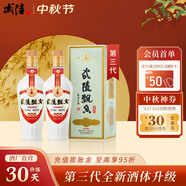 武陵酒 經(jīng)典飄香53度醬香型高度白酒 純糧釀造 自飲送禮 湖南名酒 53度 500mL 2瓶 （配禮袋）