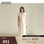 SNIDEL2025春夏新品優(yōu)雅氣質(zhì)無袖收腰海軍領(lǐng)結(jié)連衣裙SWFO252068 象牙白 S (0)