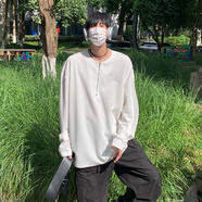 閃爆無(wú)差價(jià)新款秋季設(shè)計(jì)感百搭潮流長(zhǎng)袖恤- 港風(fēng) 白色 S