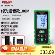 德力西電氣測距儀高精度戶外激光測距儀電子尺家用測量房儀器綠光100米