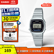 卡西歐（CASIO）小銀表情侶手表 時(shí)尚復古簡(jiǎn)約小方塊數顯學(xué)生小表 送女生禮物禮品 LA670WA-1DF