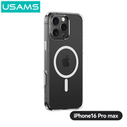 優(yōu)勝仕（USAMS）磁吸透明蘋果手機殼防摔硬殼保護套 iphone16 磁吸保護套6.9pro max 透明