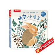 親親寶貝觸摸紙板書(shū)-晚安，小兔子 可點(diǎn)讀[1-4歲]中英雙語(yǔ) 寶寶語(yǔ)言啟蒙繪本睡前故事書(shū) 樂(lè )樂(lè )趣童書(shū)