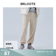 巴魯特（Brloote）/巴魯特高彈運動(dòng)針織休閑褲男70支四面彈力抗皺抗易打理起球舒適 BW0117K637淺咖 34 （175/86A）