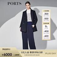 PORTS寶姿女裝長(zhǎng)袖中長(zhǎng)大衣 SP9C005SWF160 丈青 2
