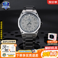 卡西歐（CASIO）商務(wù)休閑日韓手表男士太陽能鬧鐘防水鋼帶皮帶石英腕表送男友禮物 EFR-S108DE-8A八角表圈+秒表日歷