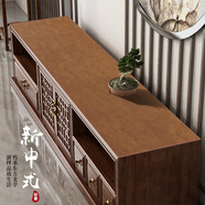 新中式電視柜桌墊牛皮防水免洗桌布感皮革餐邊柜鞋柜墊子長(cháng)條 淺茶棕 雙面仿牛皮 精致車(chē)線(xiàn)