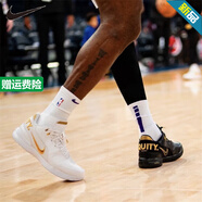 耐克（NIKE）男鞋 Lebron21 勒布朗詹姆斯21代氣墊戰(zhàn)靴實戰(zhàn)訓練緩震運動籃球鞋 FJ1567-103黑白金 鴛鴦 41