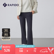 Rapido【加絨】自在褲靂霹道春秋情侶保暖抗靜電運動長褲CN4921L90 深灰色 女款【微喇靴型】 XL 170/74A 女款