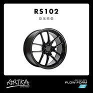 麗田Artka改裝輪轂紡紗輪圈Rs102 5孔17寸18寸日系德系美系適用于 18x10J 太空黑