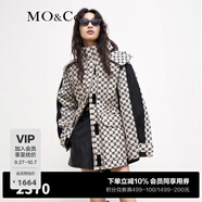 MO&Co.羽絨服MC老花多功能工裝外殼附羽絨內(nèi)膽兩件套摩安珂 白底黑字-第1批 XS 155