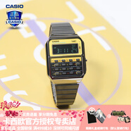卡西歐（CASIO） 男表女表卡西歐手表男女情侶表學(xué)生時(shí)尚運動(dòng)表太陽(yáng)能雙顯電子表 CA-500WEGG-9BDF潮流黑 可計算器