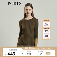 PORTS寶姿女裝 秋冬新品毛衣LL9K457KKW004 MILITARY OLIVE L