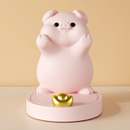 冰石美創(chuàng  )意卡通暹羅貓手機平板支架神器裝飾品辦公室桌面擺件送女生禮物 可愛(ài)小豬手機支架