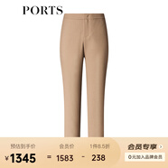 PORTS寶姿女裝秋季新款氣質(zhì)通勤小腳口休閑褲ALD9P005QWF 駝色 L (8)
