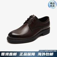 萊爾斯丹（le saunda）新款低幫真皮商務正裝德比男士皮鞋5TM33104 深啡色 TML 40